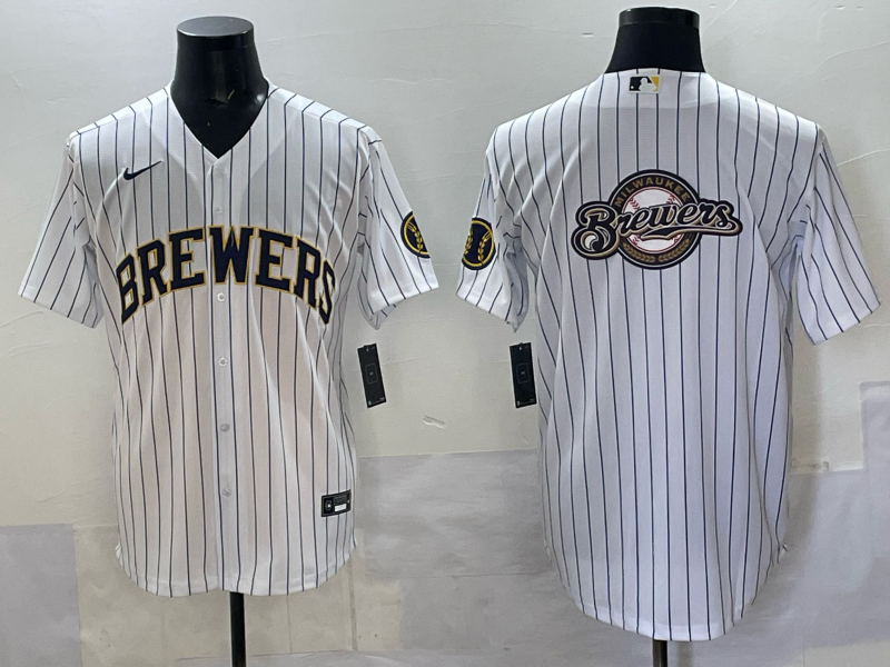 Men Milwaukee Brewers Blank white 2025 Nike MLB Jersey style 02->milwaukee brewers->MLB Jersey